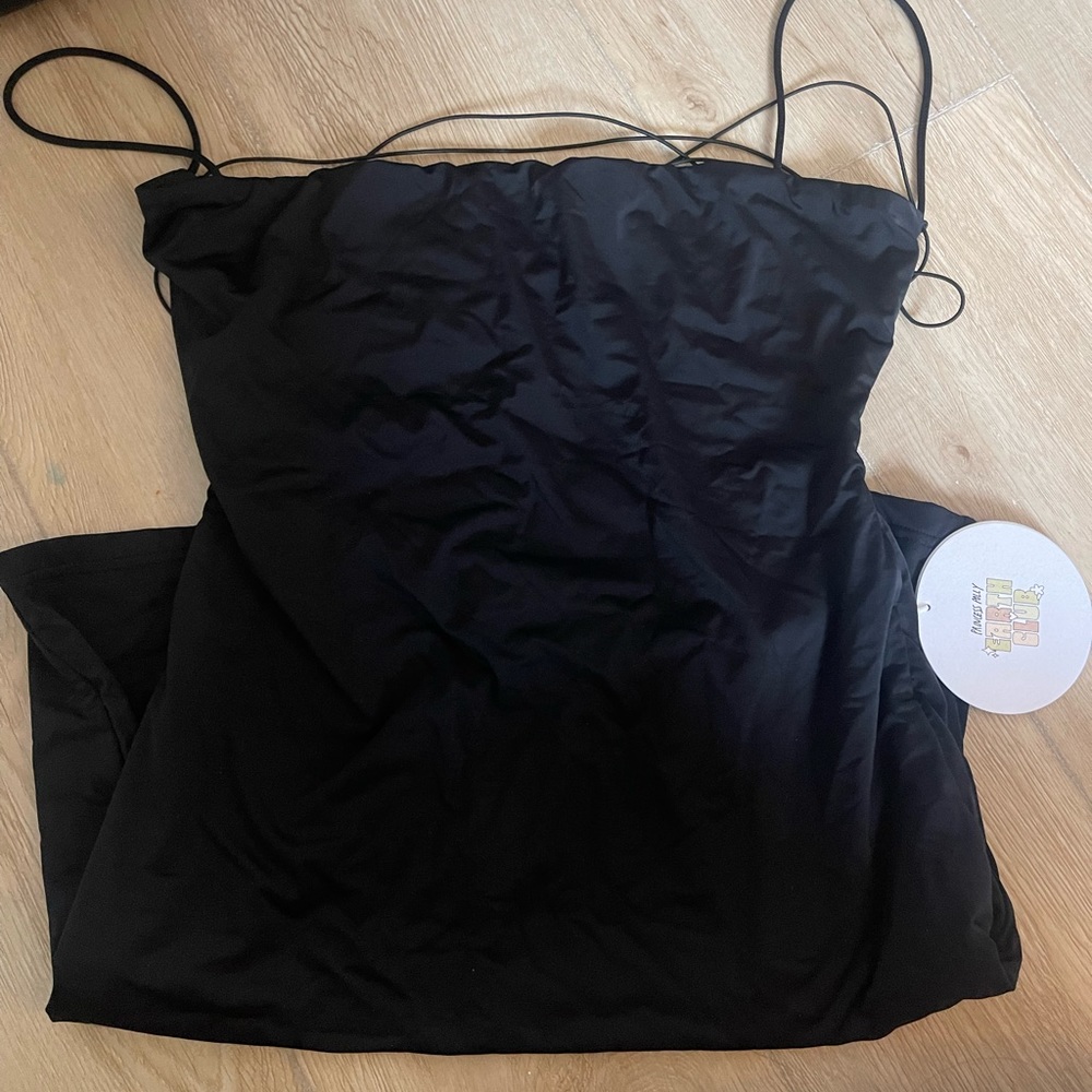 NEW STRAPPY BLACK PRINCESS POLLY  MINI DRESS